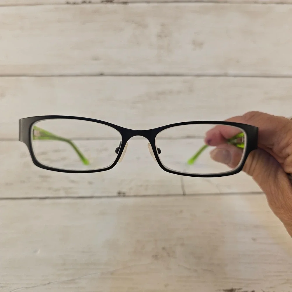 Vera Bradley Limes Up LMU Black Green Floral Eyeglass Frames 51-16-135